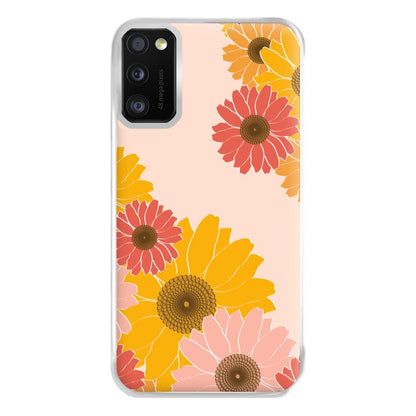 Sunflower Floral Pattern Phone Case for Galaxy A41