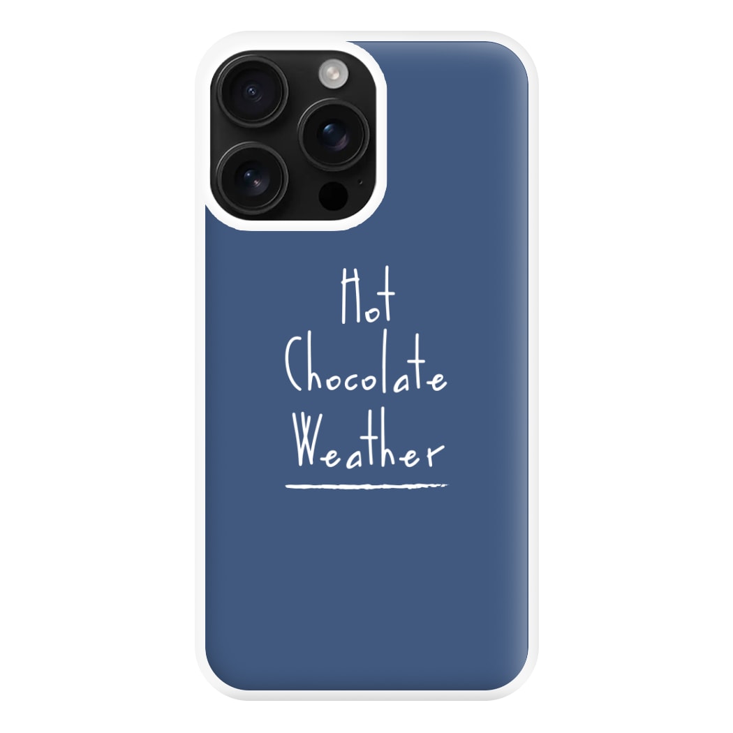 Hot Chocolate Weather Phone Case for iPhone 16 Pro Max