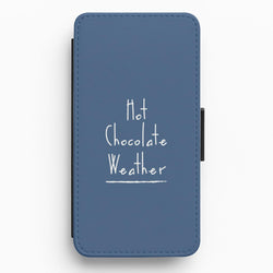 Hot Chocolate Weather Flip / Wallet Phone Case
