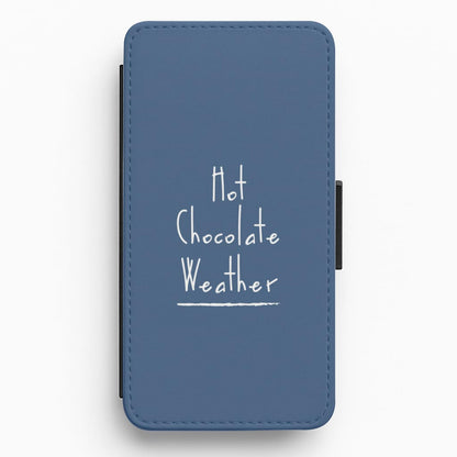 Hot Chocolate Weather Flip / Wallet Phone Case