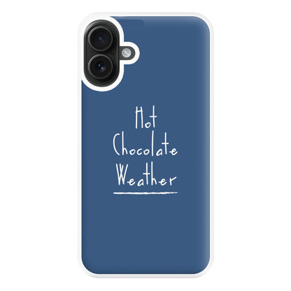 Hot Chocolate Weather Phone Case for iPhone 16 Plus