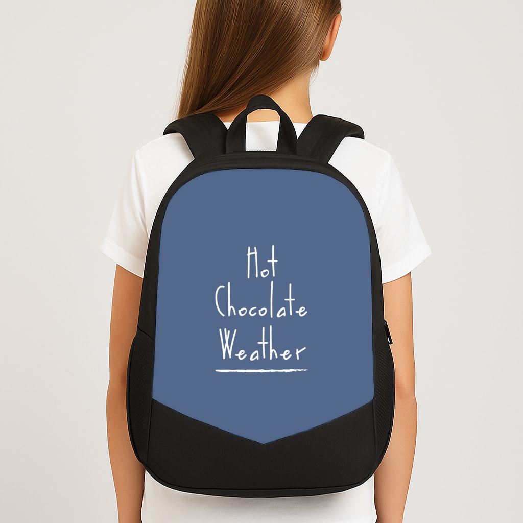 Hot Chocolate Weather Large School Bag