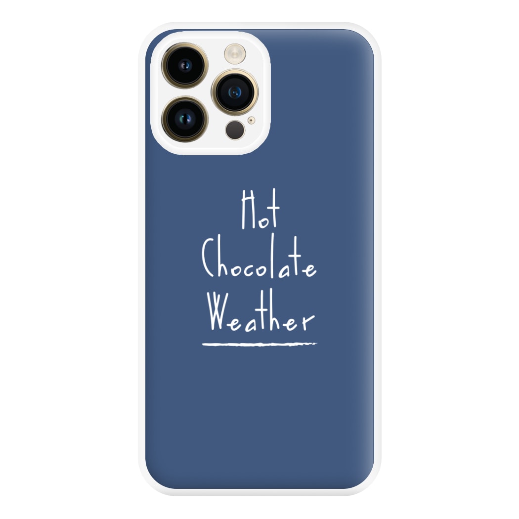 Hot Chocolate Weather Phone Case for iPhone 14 Pro Max