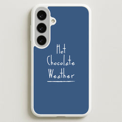 Hot Chocolate Weather Phone Case for Galaxy S25FE