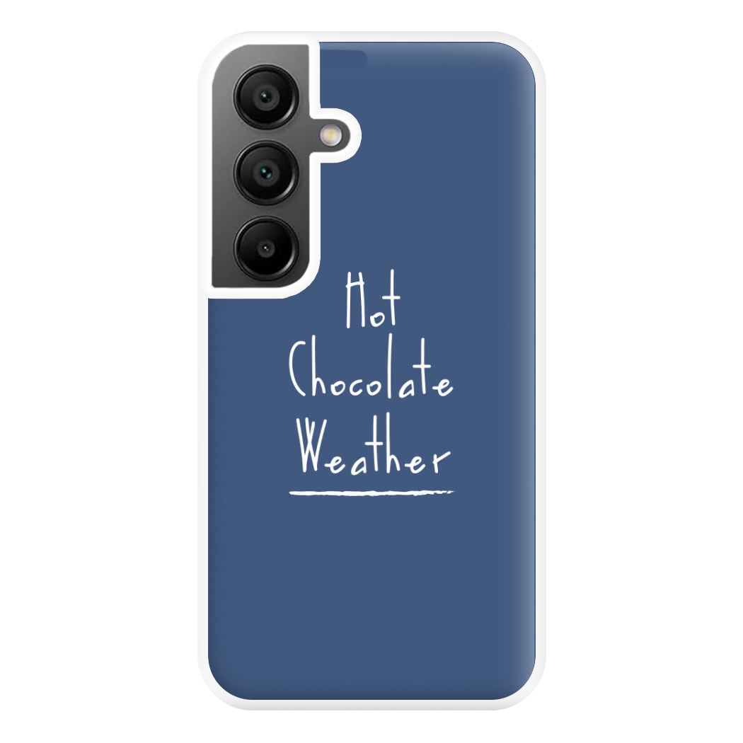 Hot Chocolate Weather Phone Case for Galaxy A55