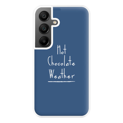 Hot Chocolate Weather Phone Case for Galaxy A55