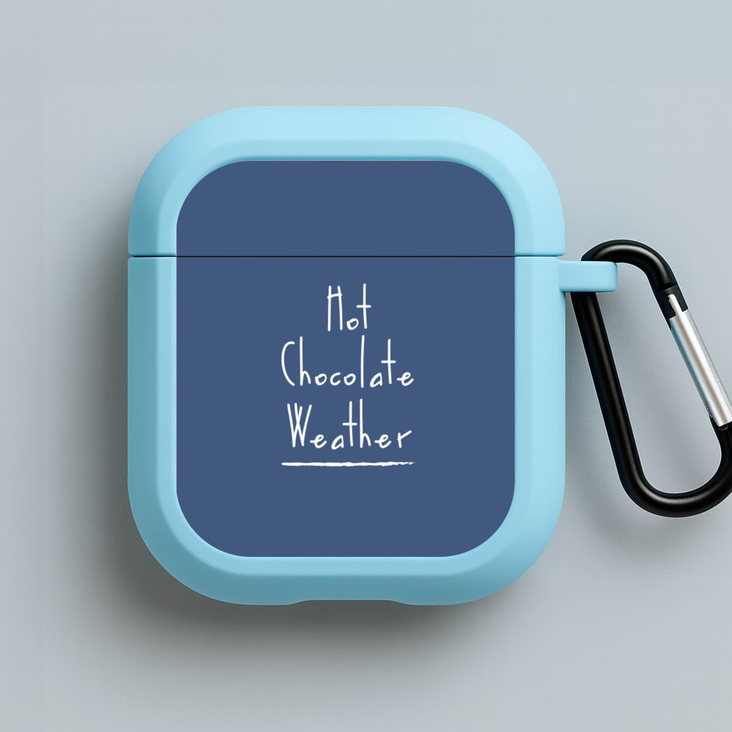 Hot Chocolate Weather Blue AirPods Case