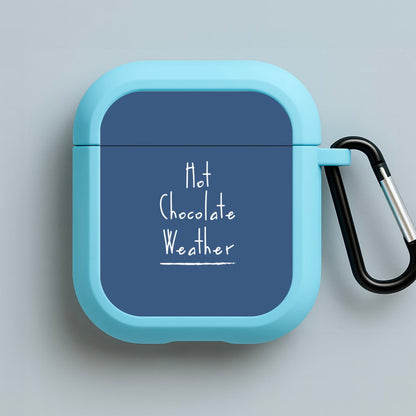 Hot Chocolate Weather Blue AirPods Case