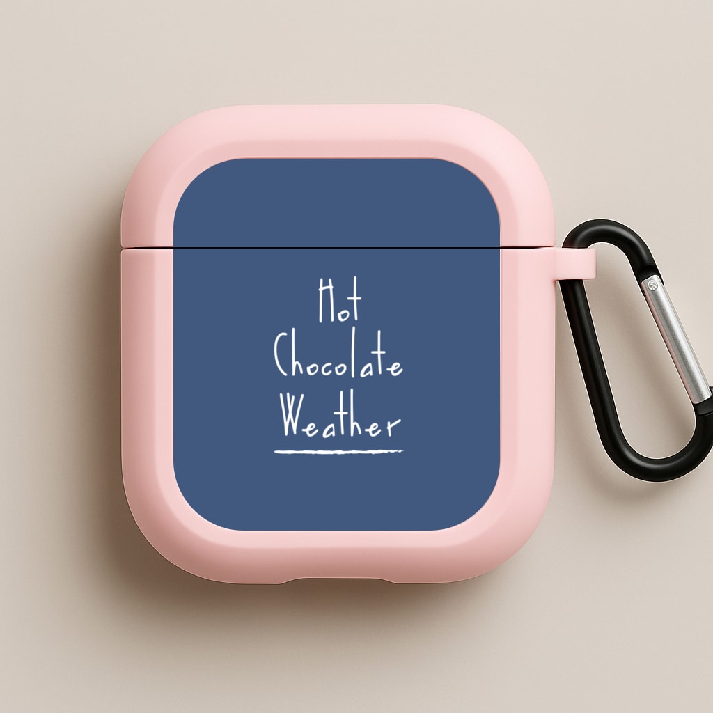 Hot Chocolate Weather Pink AirPods Case