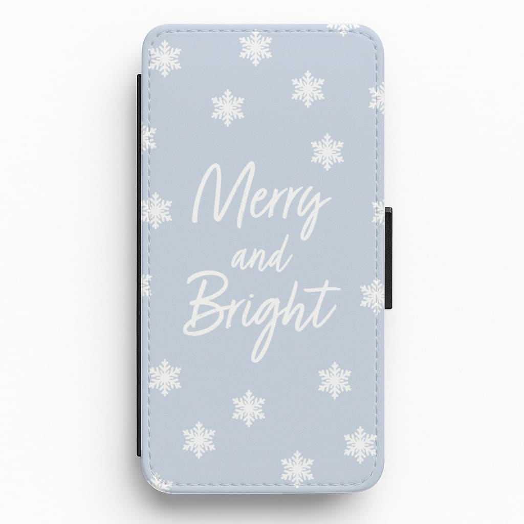 Merry And Bright - Christmas Flip / Wallet Phone Case