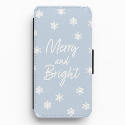 Merry And Bright - Christmas Flip / Wallet Phone Case