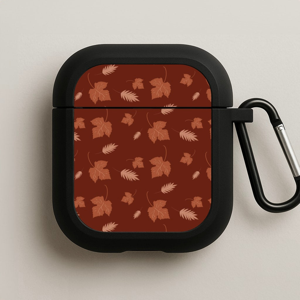 Autumn Leaf Patterns AirPods Case