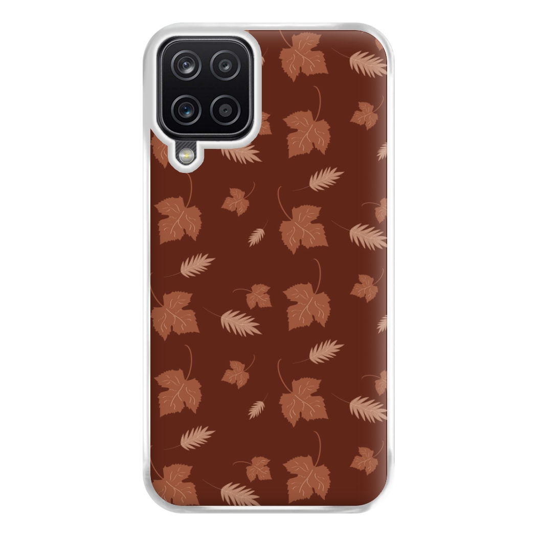 Autumn Leaf Patterns Phone Case for Galaxy A12