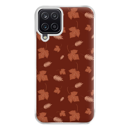 Autumn Leaf Patterns Phone Case for Galaxy A12