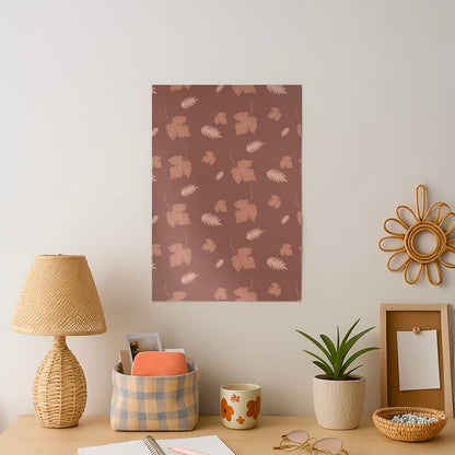 Autumn Leaf Patterns Art Print
