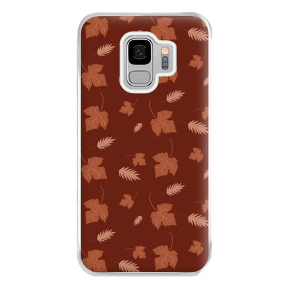 Autumn Leaf Patterns Phone Case for Galaxy S9 Plus