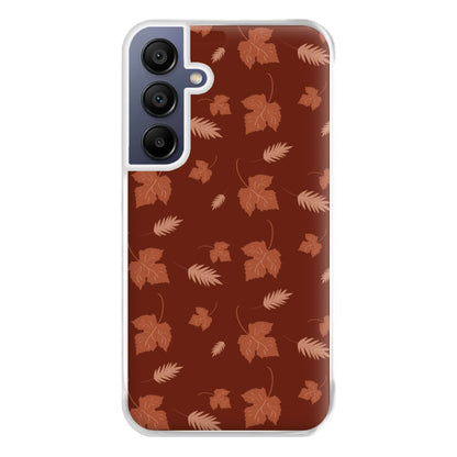 Autumn Leaf Patterns Phone Case for Galaxy A16