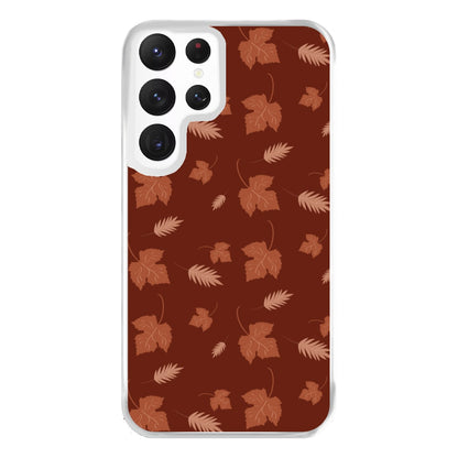 Autumn Leaf Patterns Phone Case for Galaxy S22 Ultra