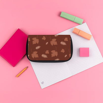Autumn Leaf Patterns Pencil Case
