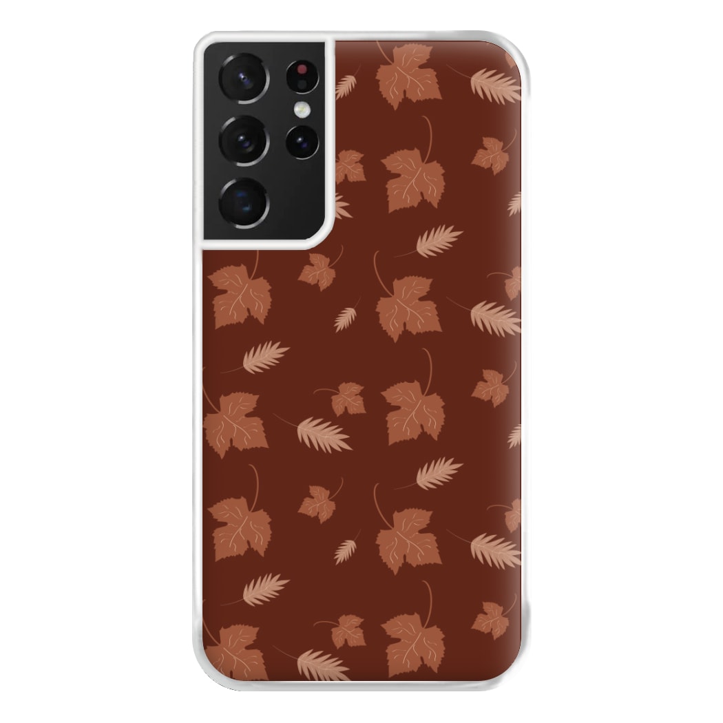 Autumn Leaf Patterns Phone Case for Galaxy S21 Ultra