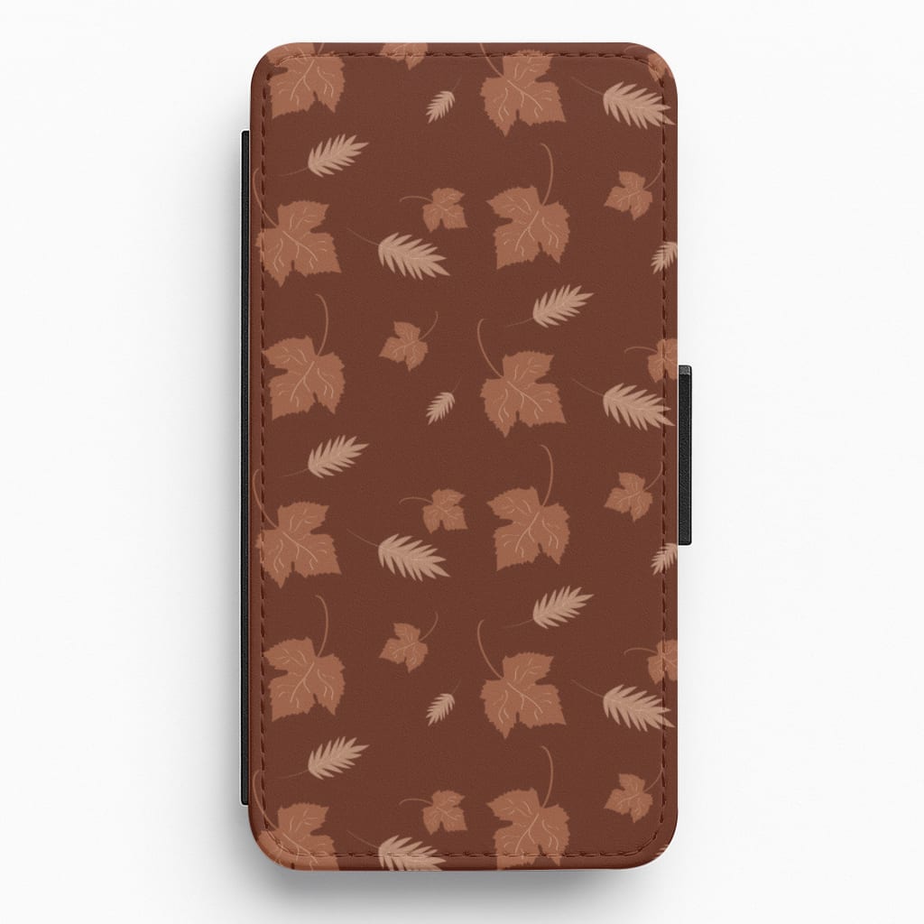 Autumn Leaf Patterns Flip / Wallet Phone Case