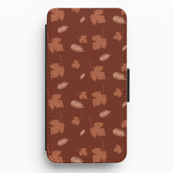 Autumn Leaf Patterns Flip / Wallet Phone Case