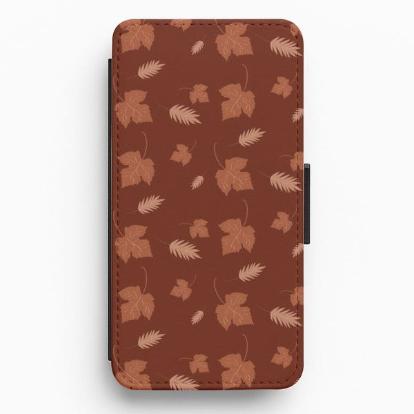 Autumn Leaf Patterns Flip / Wallet Phone Case