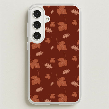 Autumn Leaf Patterns Phone Case for Galaxy S25FE