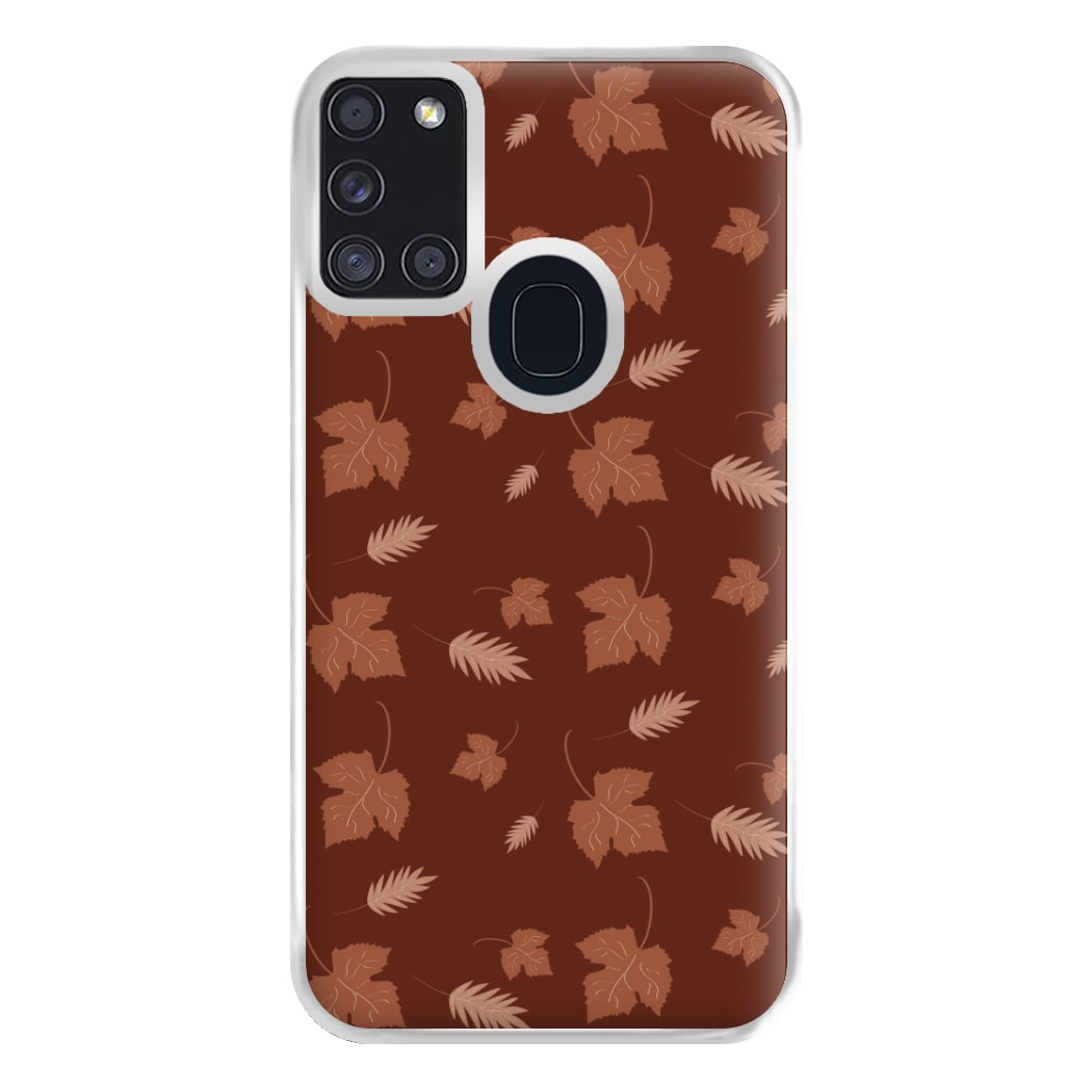 Autumn Leaf Patterns Phone Case for Galaxy A21s