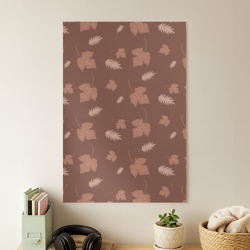 Autumn Leaf Patterns Poster