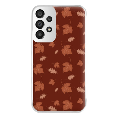 Autumn Leaf Patterns Phone Case for Galaxy A33