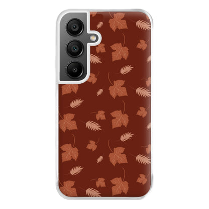 Autumn Leaf Patterns Phone Case for Galaxy A55