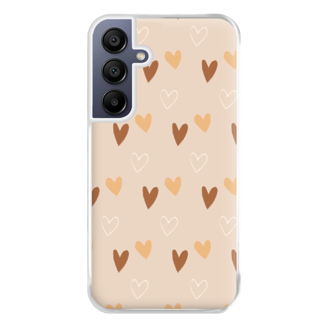 Cute Love Heart Pattern Phone Case for Galaxy A16