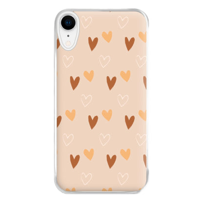 Cute Love Heart Pattern Phone Case for iPhone XR