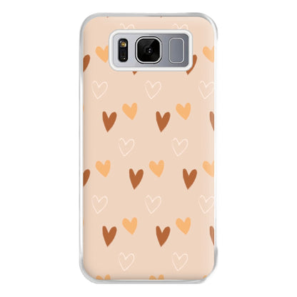 Cute Love Heart Pattern Phone Case for Galaxy S8 Plus