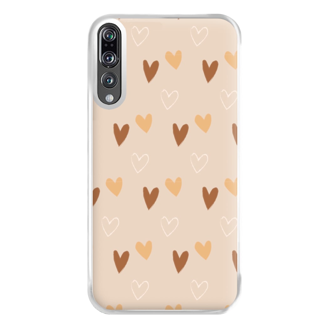 Cute Love Heart Pattern Phone Case for Huawei P20 Pro