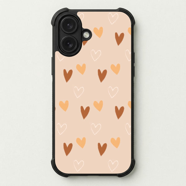 Cute Love Heart Pattern Phone Case — Bumper case