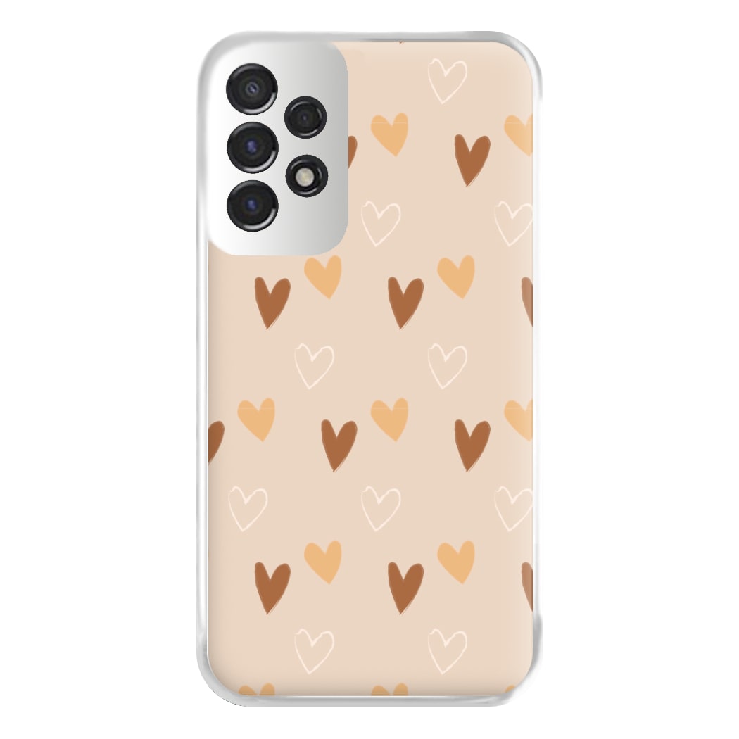 Cute Love Heart Pattern Phone Case for Galaxy A53