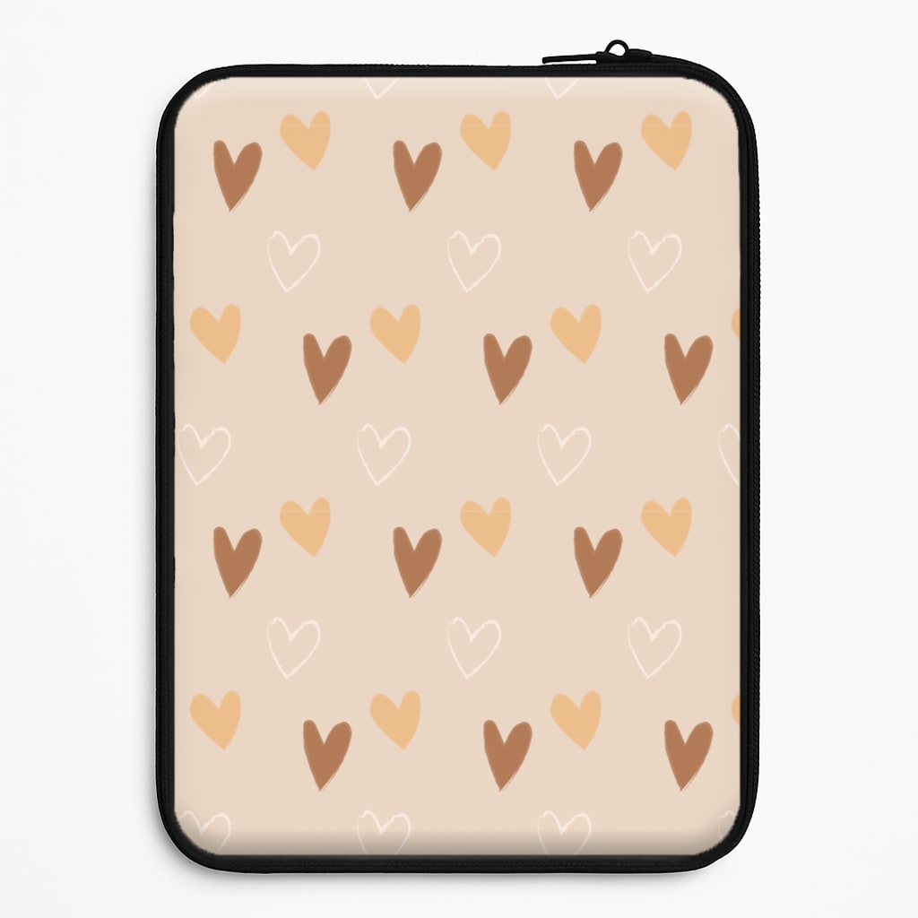 Cute Love Heart Pattern Laptop Sleeve