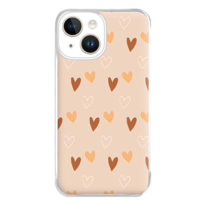 Cute Love Heart Pattern Phone Case for iPhone 14