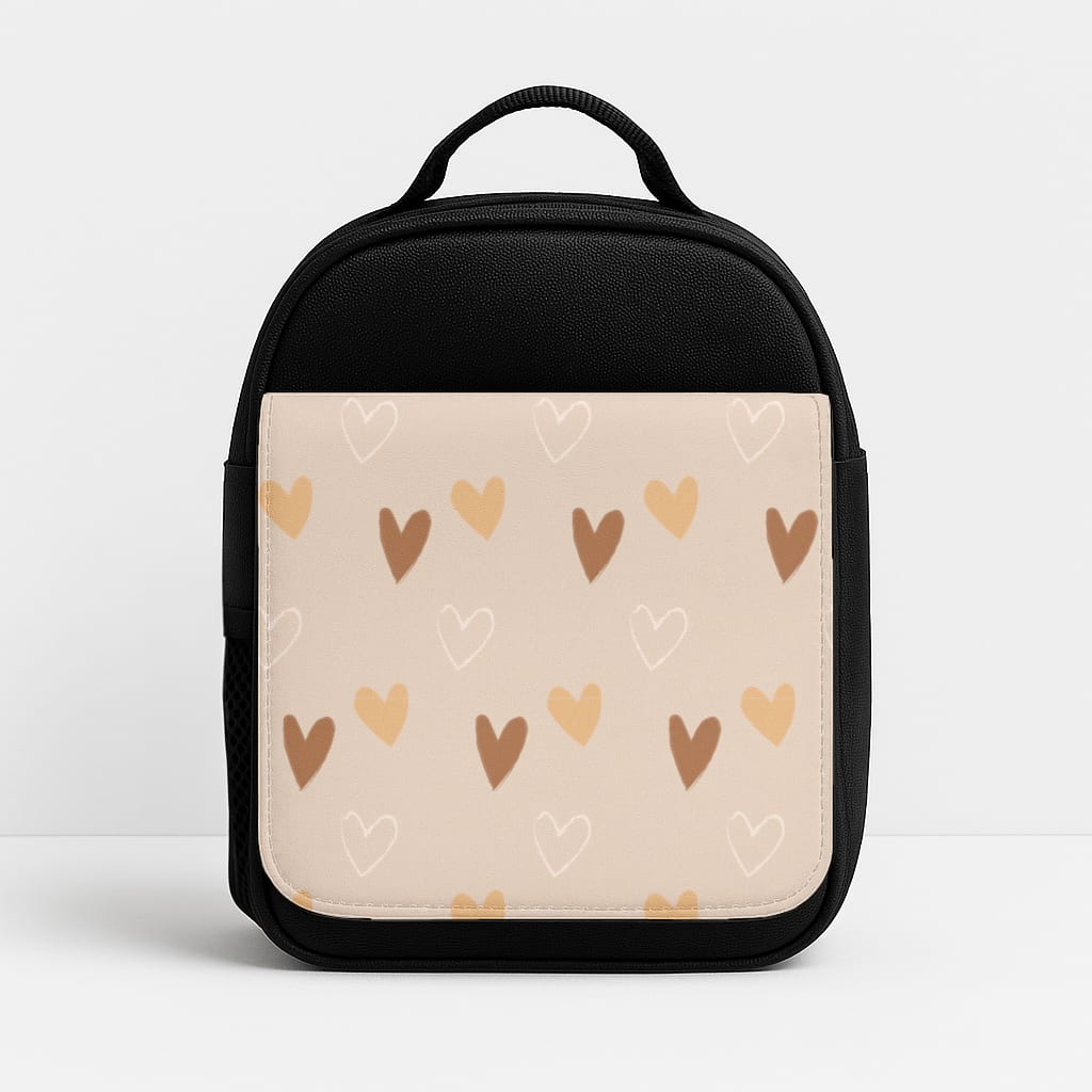 Cute Love Heart Pattern Insulated Lunchbox