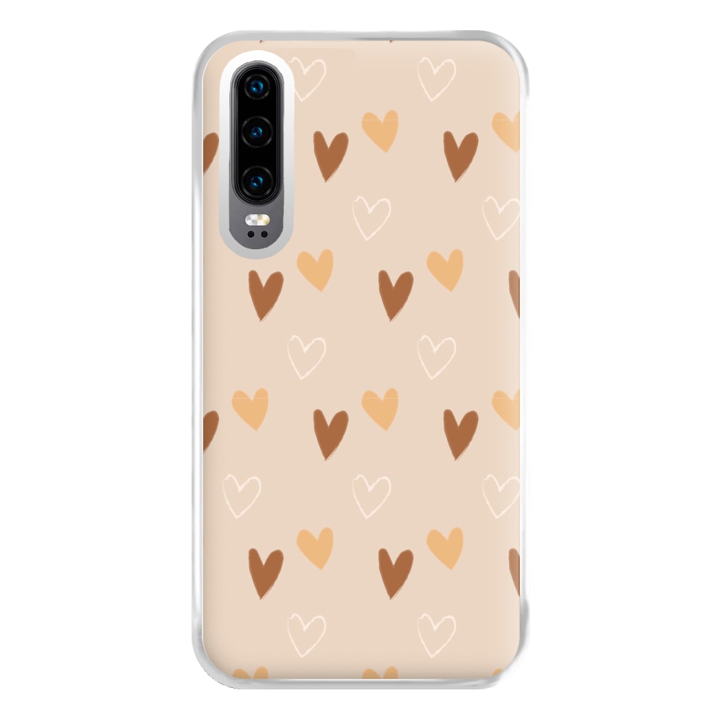 Cute Love Heart Pattern Phone Case for Huawei P30