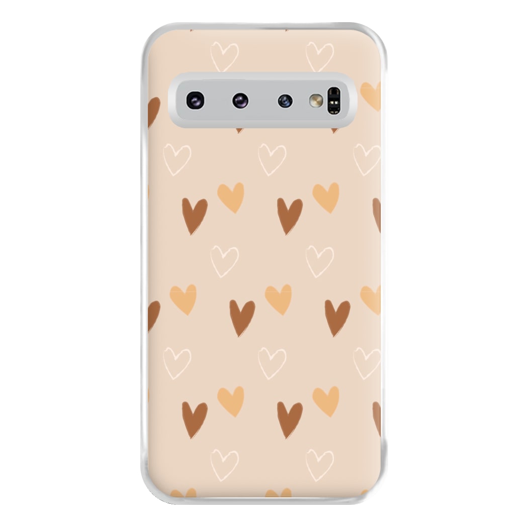 Cute Love Heart Pattern Phone Case for Galaxy S10 Plus