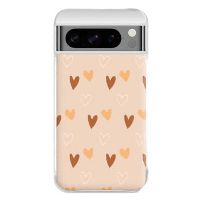 Cute Love Heart Pattern Phone Case for Google Pixel 8 Pro