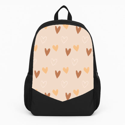 Cute Love Heart Pattern Large Backpack