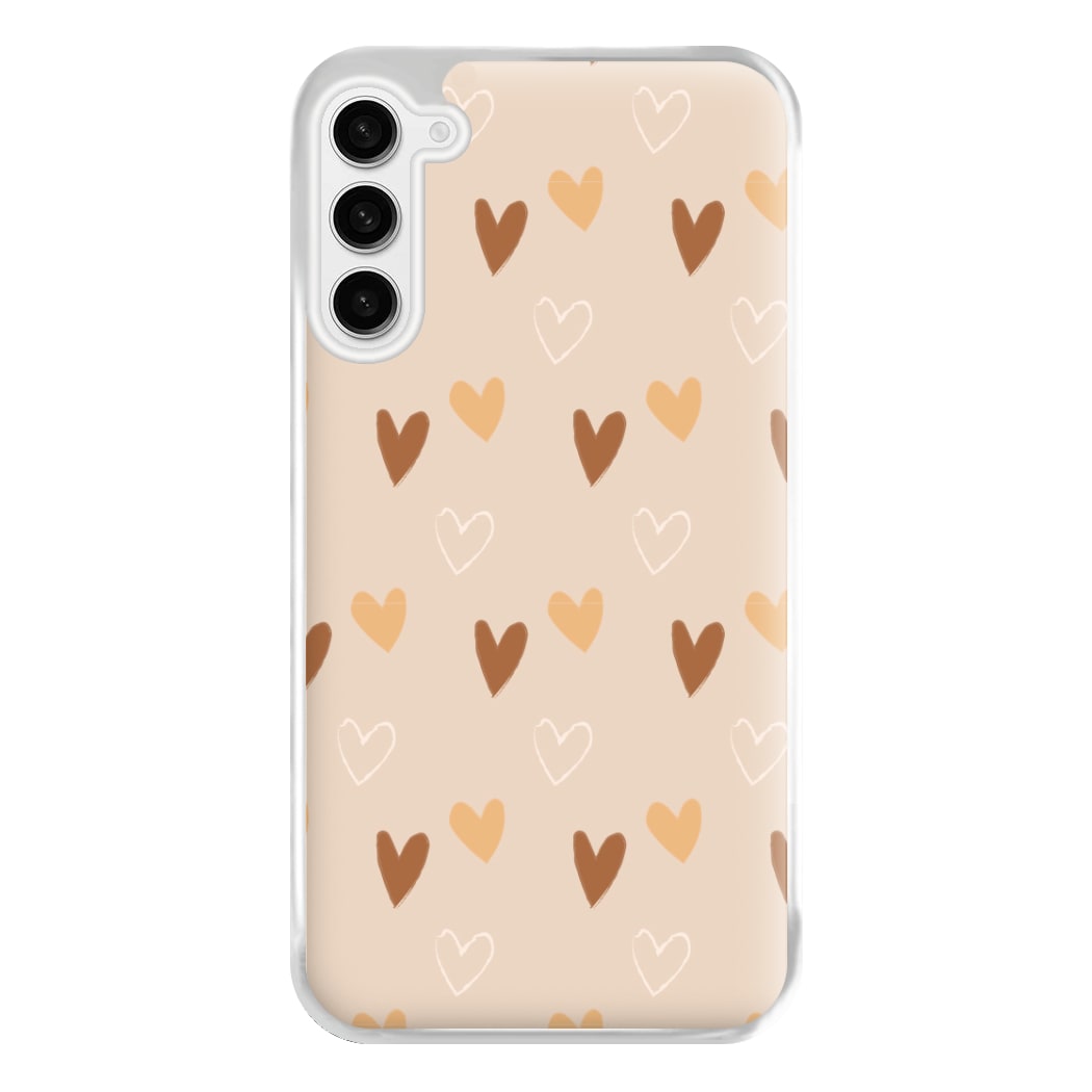 Cute Love Heart Pattern Phone Case for Galaxy S23FE