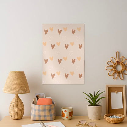 Cute Love Heart Pattern Art Print
