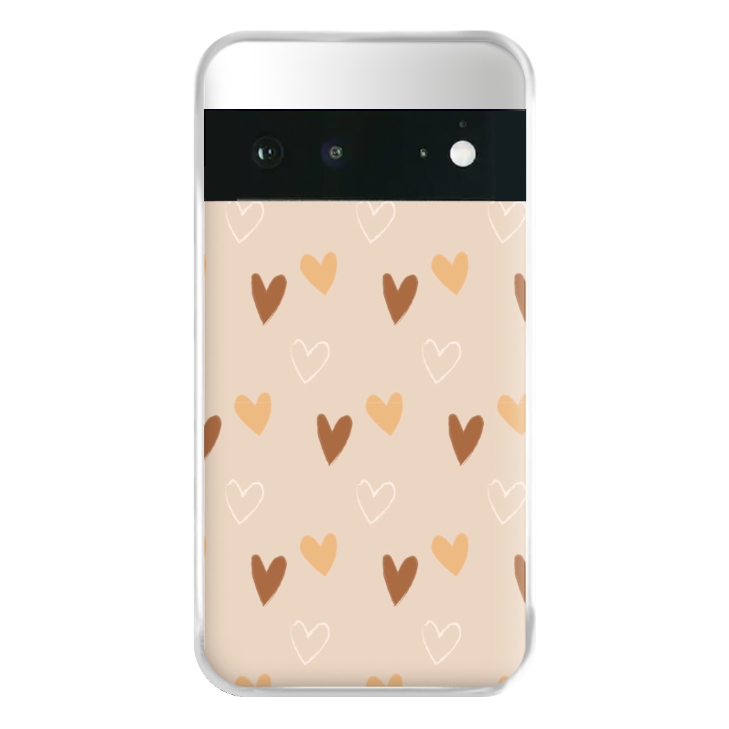 Cute Love Heart Pattern Phone Case for Google Pixel 6a