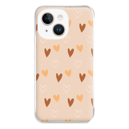 Cute Love Heart Pattern Phone Case for iPhone 14 Plus