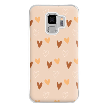 Cute Love Heart Pattern Phone Case for Galaxy S9 Plus